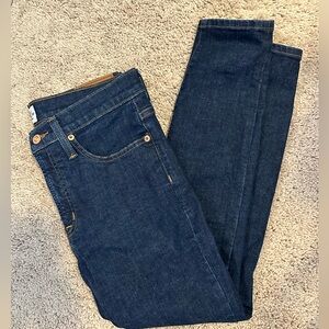 J.Crew, 9” High Rise, toothpick Jean, 29 Petite